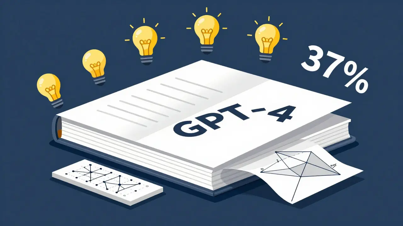 A large book folded into a small pamphlet, symbolizing low-rank compression of AI models with reduced energy use.