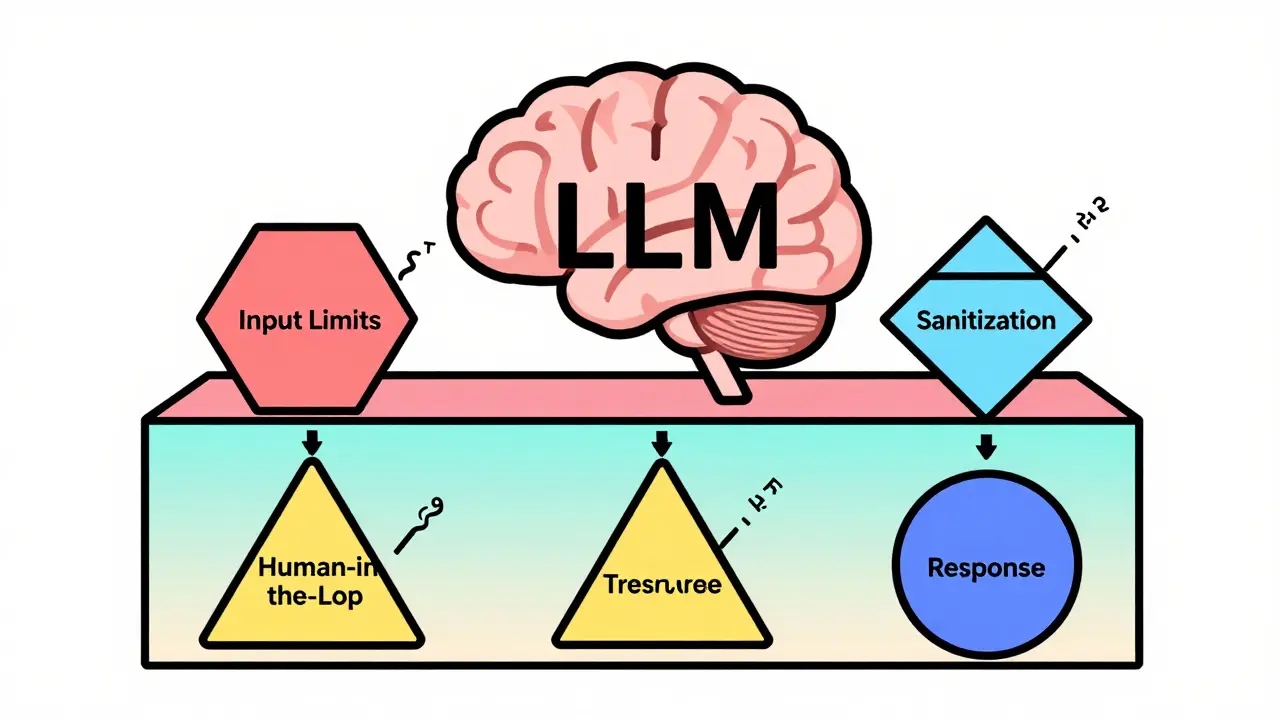 Four-layer geometric wall stops attack vectors from reaching an LLM brain.