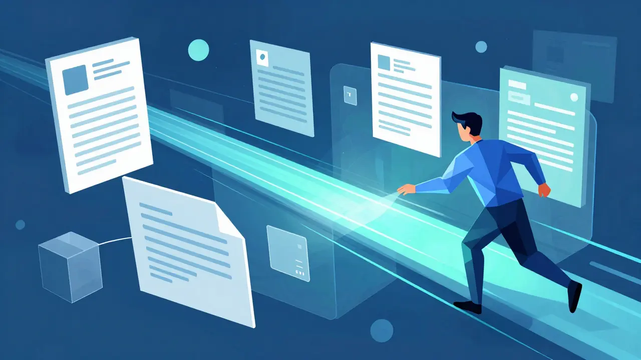 Abstract legal and medical data merging in AI interface.