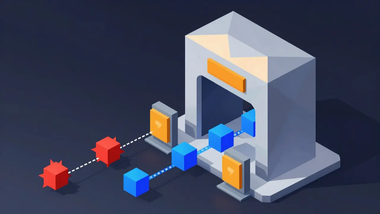 API gateway blocks malicious traffic flows