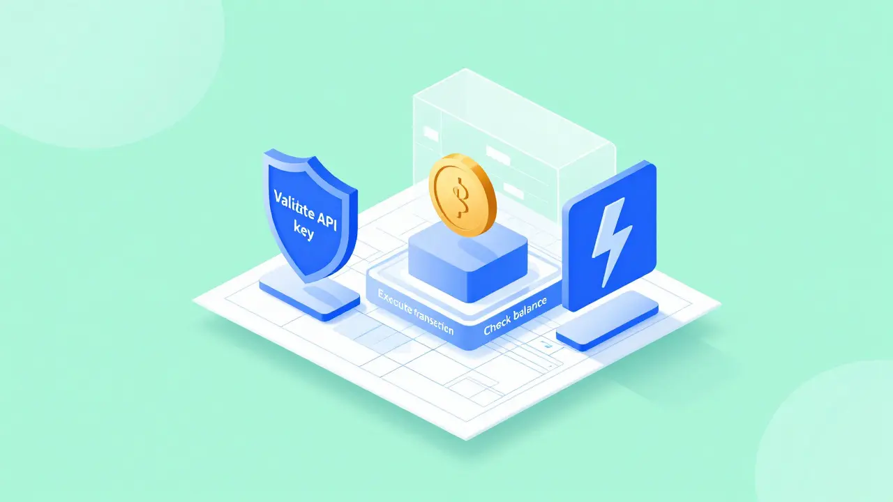Geometric breakdown of a payment gateway into logical components on a digital scratchpad.