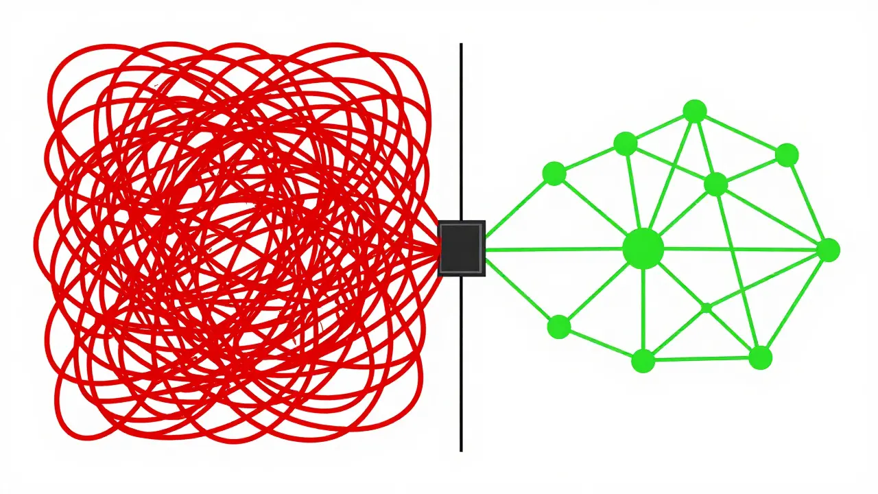 Comparison of messy long prompts versus efficient RAG systems