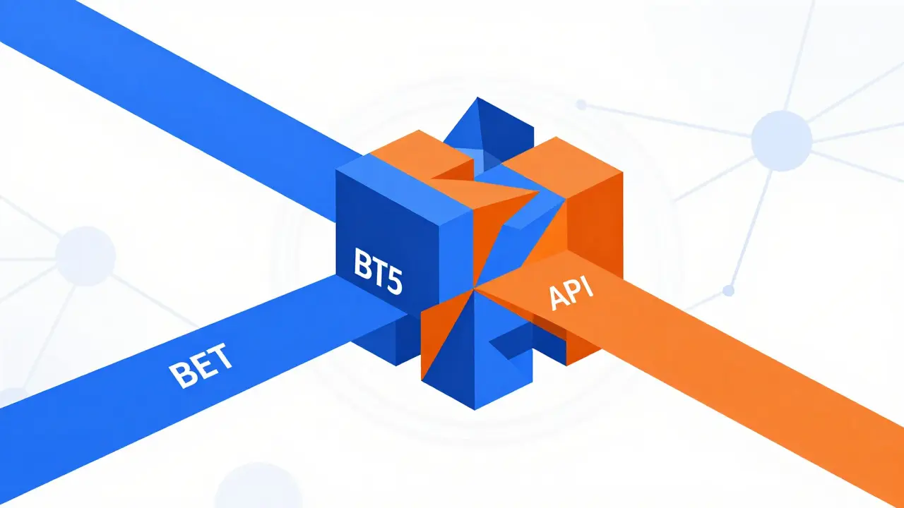 Geometric art depicting the merger of BERT and GPT into hybrid models