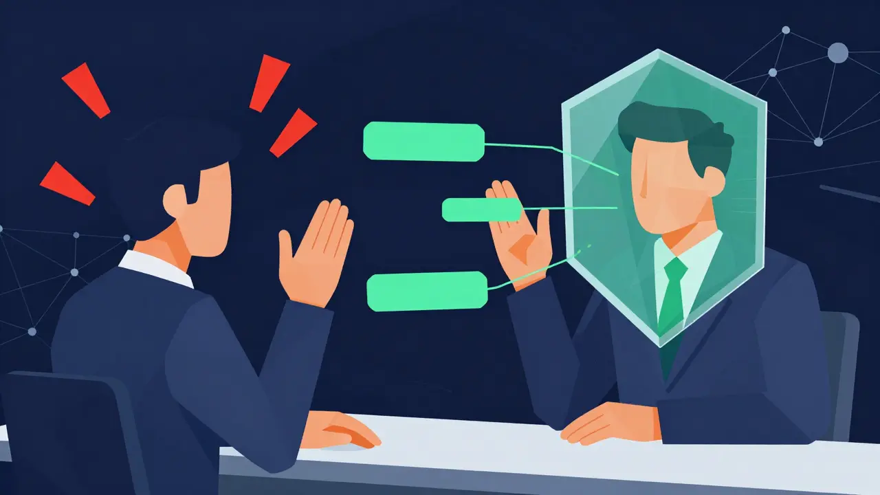 AI shield helping sales rep handle customer objections visually