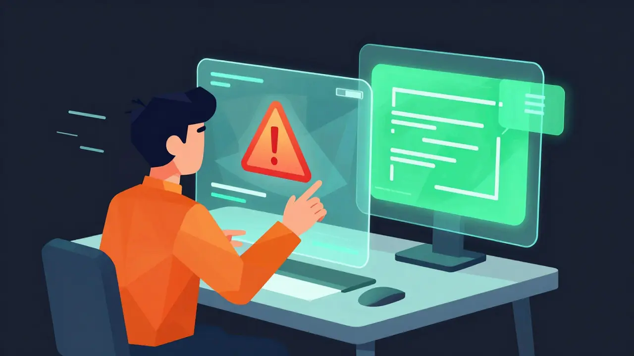 Developer receiving instant geometric visual feedback on code structure