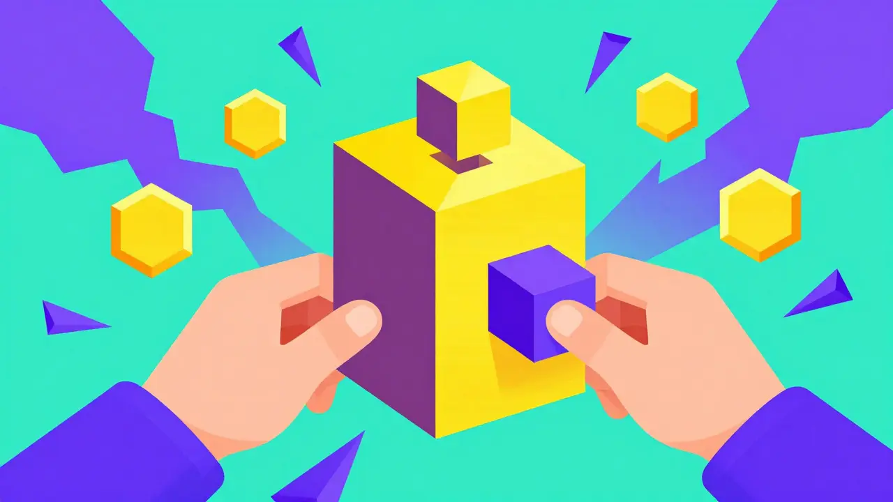 Illustration of compressing a large AI model into a smaller efficient shape
