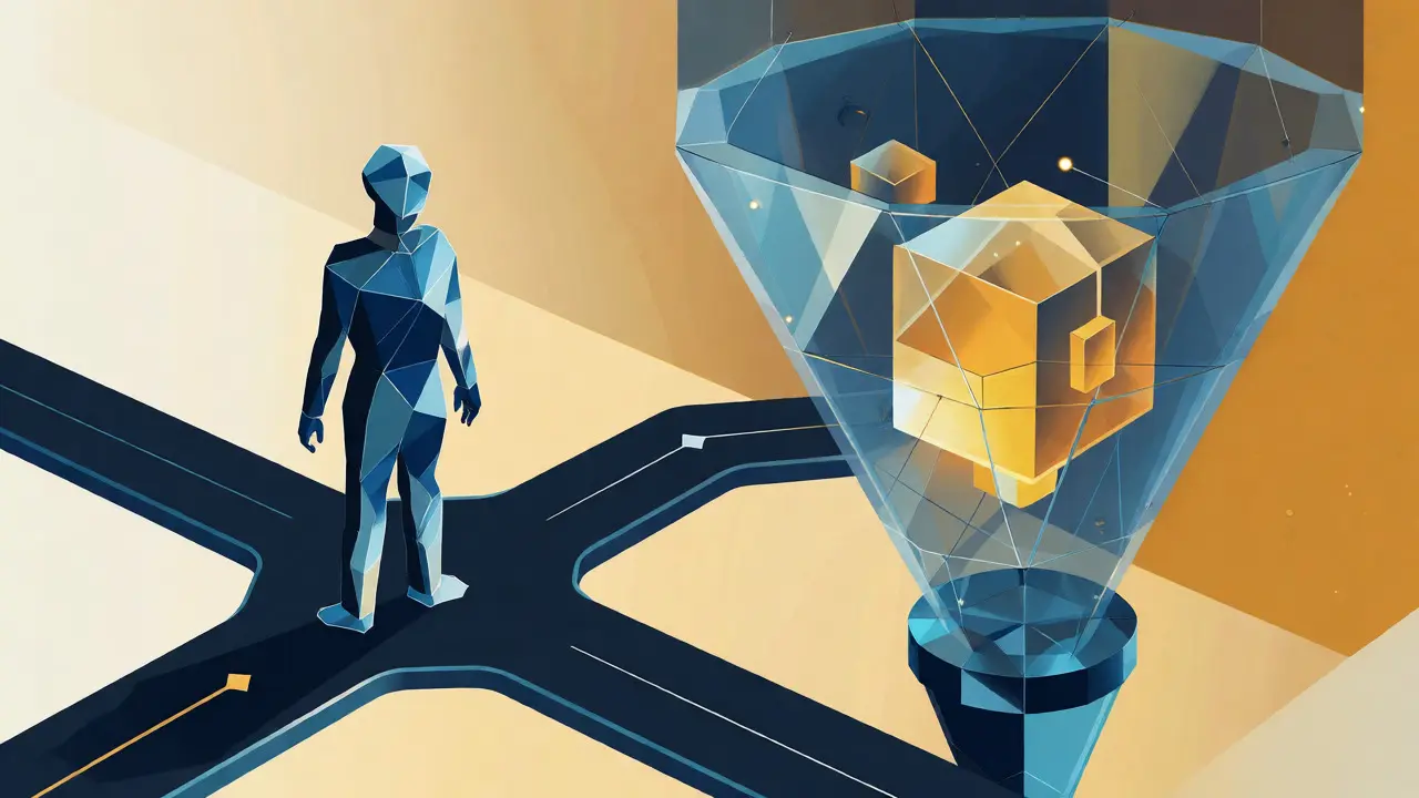 Geometric visualization of RAG filtering external knowledge cubes to resolve AI uncertainty
