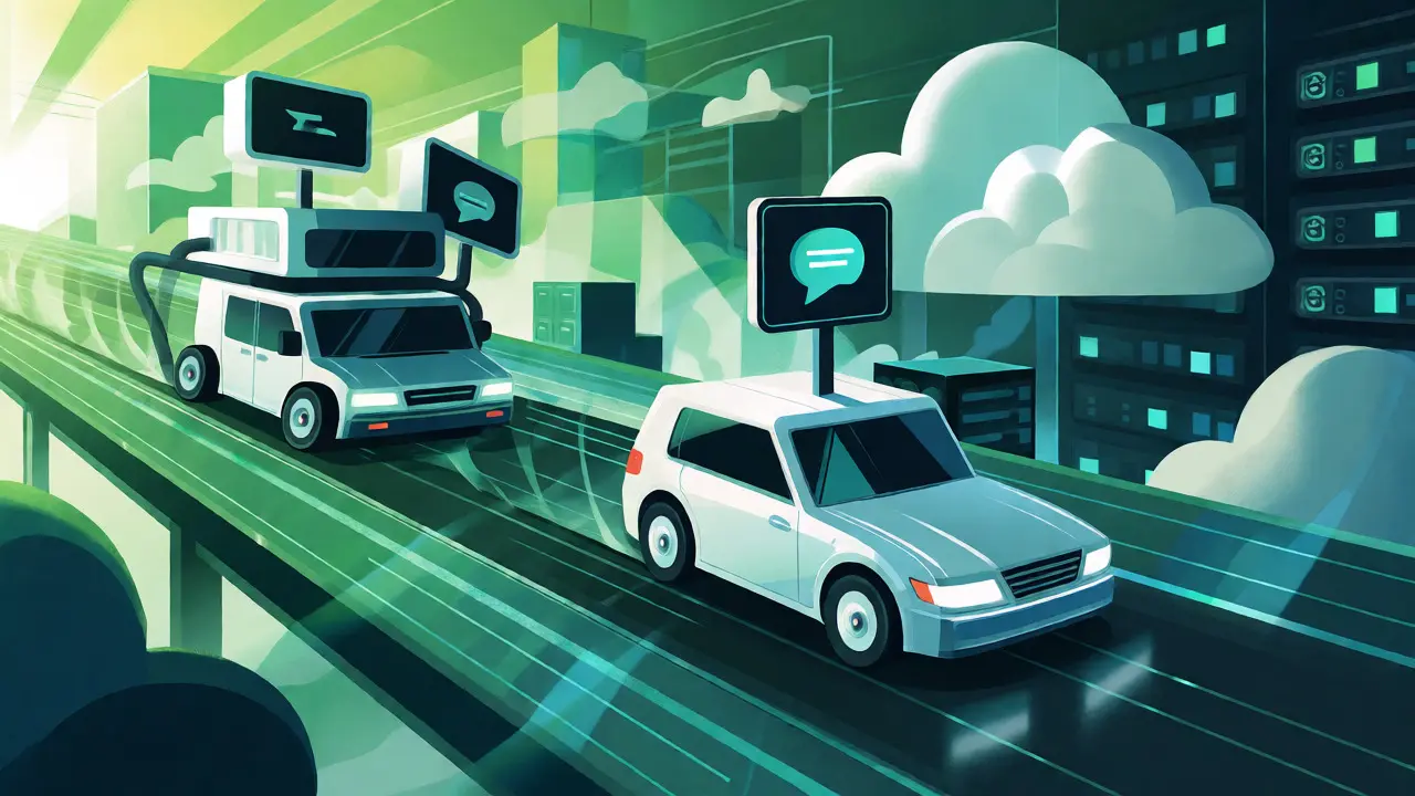 Streamlined decoder-only model racing ahead of bulky encoder-decoder architecture in AI market.