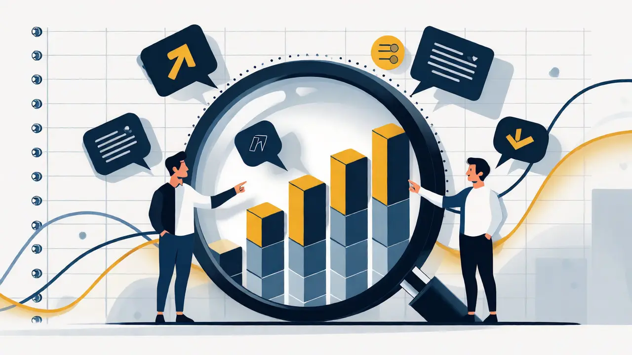 Abstract geometric view of agents analyzing AI-driven market trend reports.